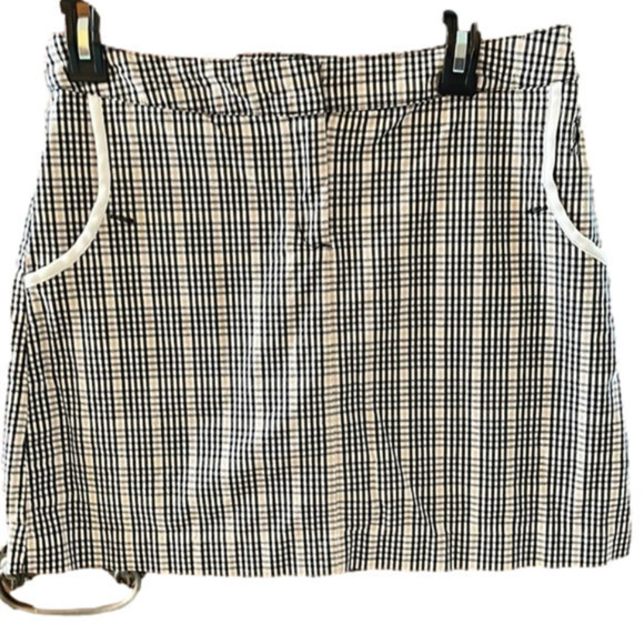 Izod Performance Women’s Blue And White Plaid Skort Size 2 - Picture 1 of 8